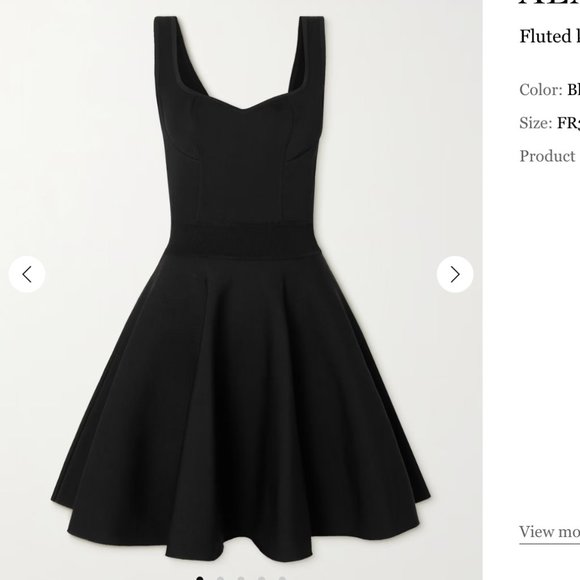 ALAÏA Sweetheart-neck wool-blend minidress - Picture 3 of 12